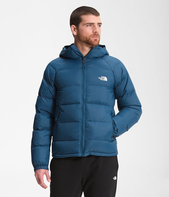 The North Face Mens Puffer Jacket Hydrenalite Down Hoodie 960YCGAKT - Blue